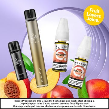 Bundle ELFBAR ELFA Pro V2 Kit + Empty Pod + 2 ELFLIQ, Peach