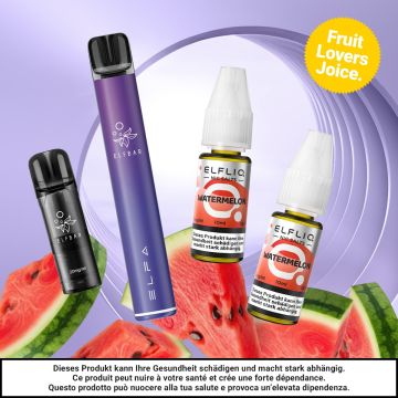 Bundle ELFBAR ELFA Pro V2 Kit + Empty Pod + 2 ELFLIQ, Watermelon