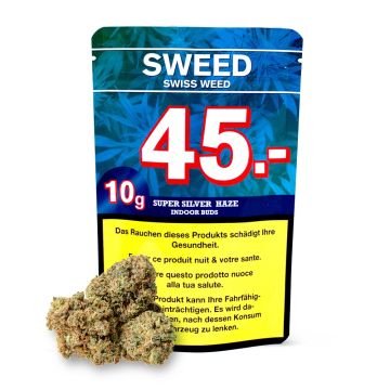 SWEED Silver Haze CBD Hanf Blüten 10g (kleine Blüten)