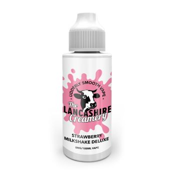 The Lancashire Creamery - Strawberry Milkshake Deluxe - 100ml - Shortfill