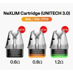 3 x OXVA NeXLIM UNITECH 3.0 Cartridge, 4ml