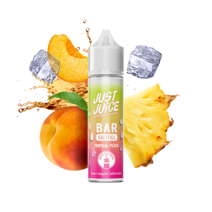 Just Juice BAR RANGE - Tropical Peach - 40ml - Shortfill