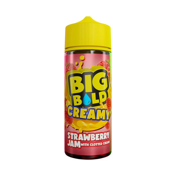 Big Bold Creamy Strawberry Jam with clotted cream - 100ml - Shortfill