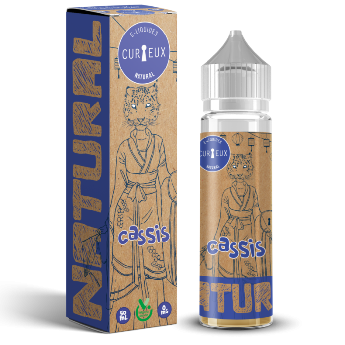 E-Liquid Natural - Cassis, CURIEUX 50ml ''Shortfill''
