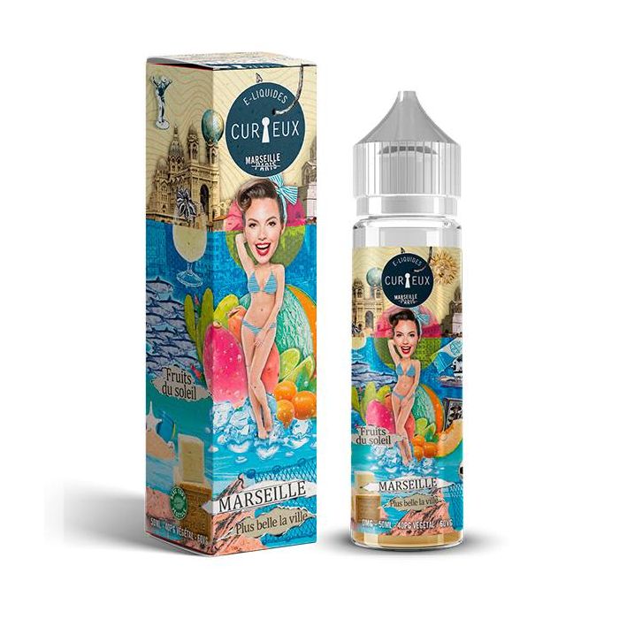E-Liquid Hexagone- Plus Belle La Ville 50ml, CURIEUX  ''Shortfill''