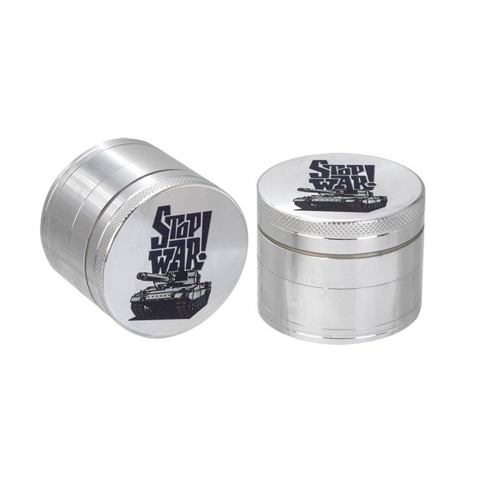 Grinder / Pollinator Aluminium - STOP WAR 2.0, 4tlg., 50mm 