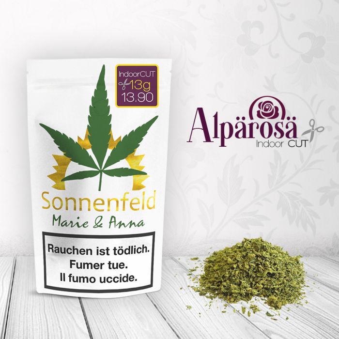 Sonnenfeld CBD - Alpärosä Indoor CUT 13g