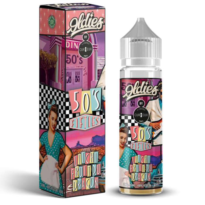 E-Liquid Oldies - 50's, CURIEUX 50ml ''Shortfill''