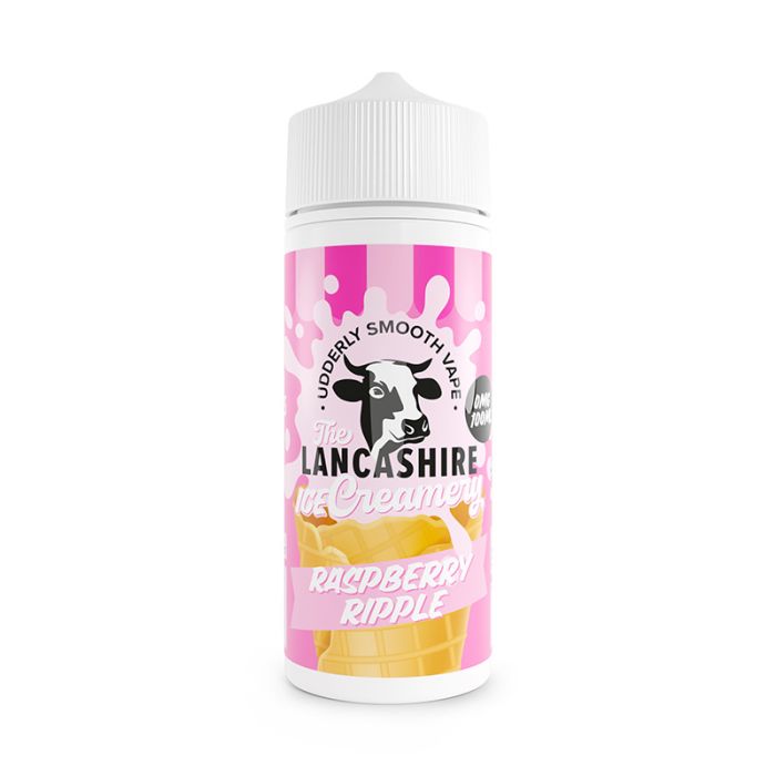 The Lancashire Ice Creamery - Raspberry Ripple - 100ml - Shortfill