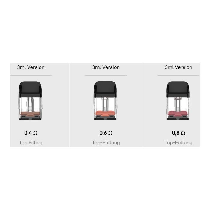 4 x Vaporesso XROS / XROS Mini Pods Corex3.0 - 3ml