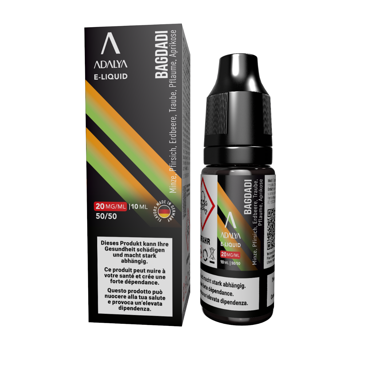 ADALYA Liquids 20mg, Sweet Custard Tobacco ✓ Garantie du prix le plus bas